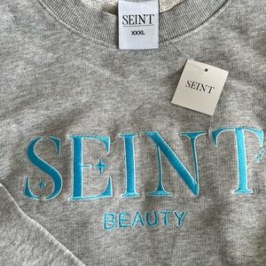 Seint Gray and Blue Women's Sweater